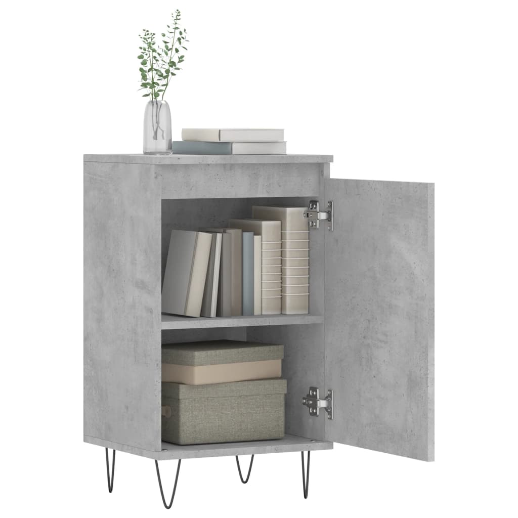 Credenze 2 pz Grigio Cemento 40x35x70 cm in Legno Multistrato | homemem39