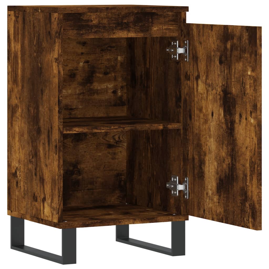 Credenza Rovere Fumo 40x35x70 cm in Legno Multistrato - homemem39