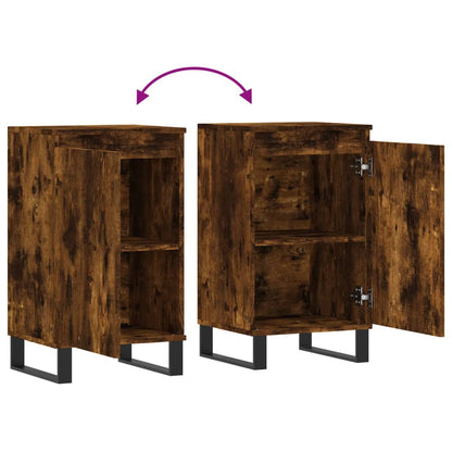 Credenza Rovere Fumo 40x35x70 cm in Legno Multistrato - homemem39