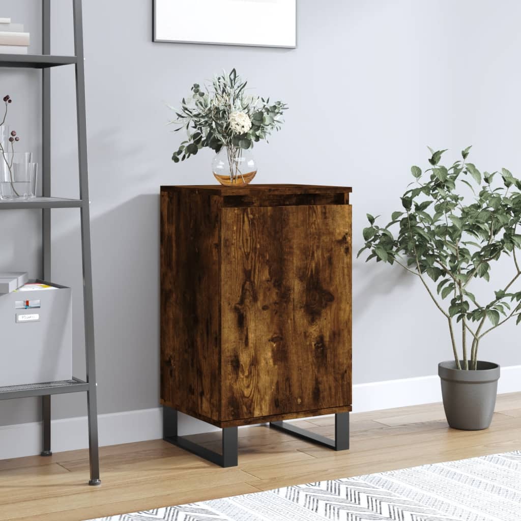 Credenza Rovere Fumo 40x35x70 cm in Legno Multistrato - homemem39