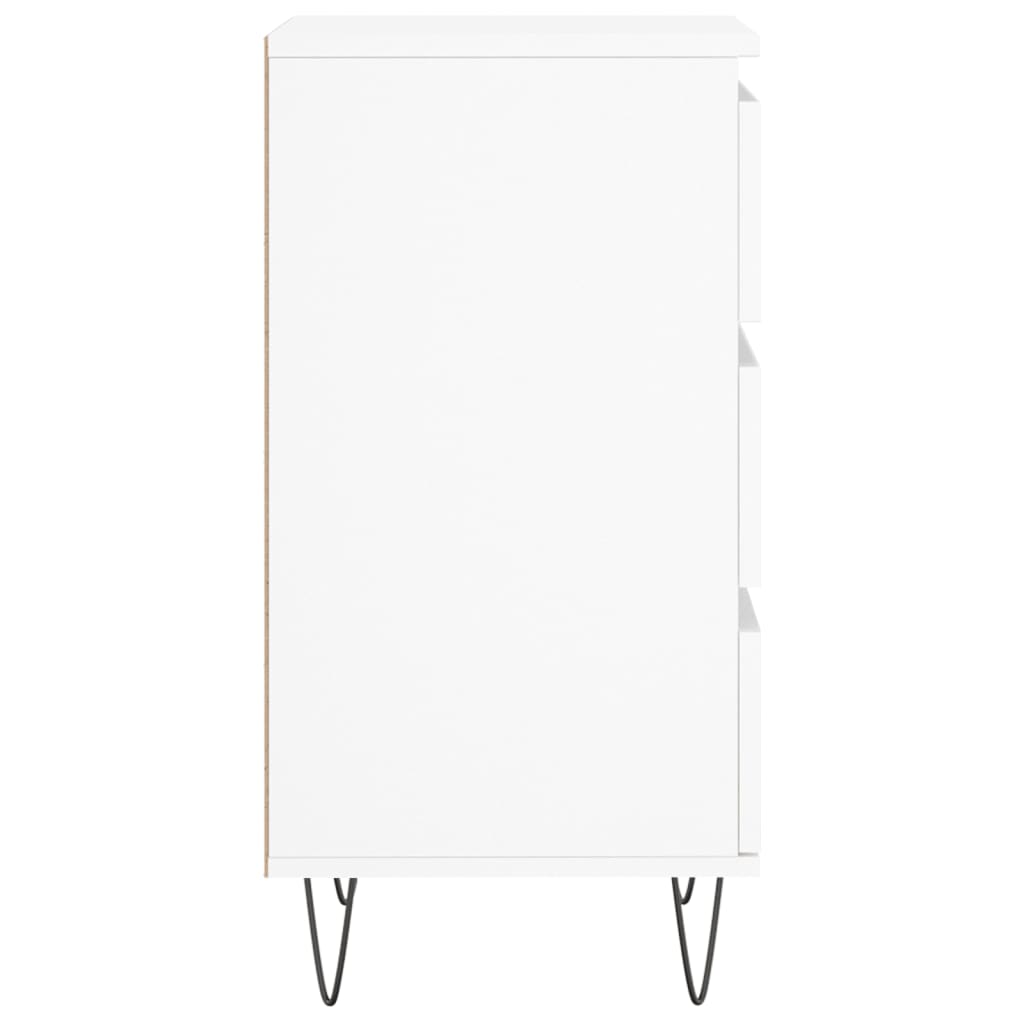 Credenza Bianca 40x35x70 cm in Legno Multistrato - homemem39