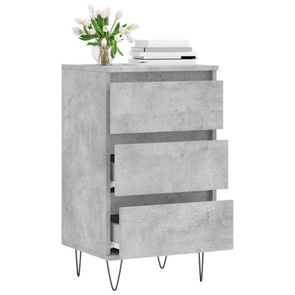 Credenza Grigio Cemento 40x35x70 cm in Legno Multistrato