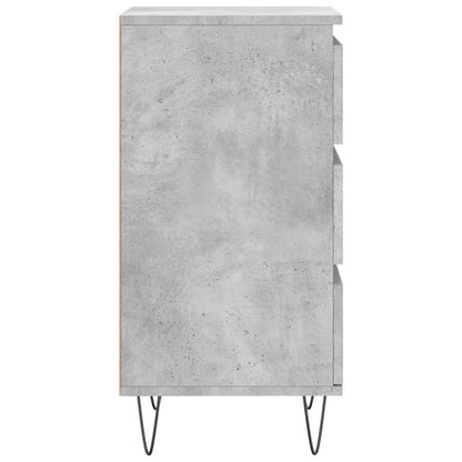 Credenza Grigio Cemento 40x35x70 cm in Legno Multistrato