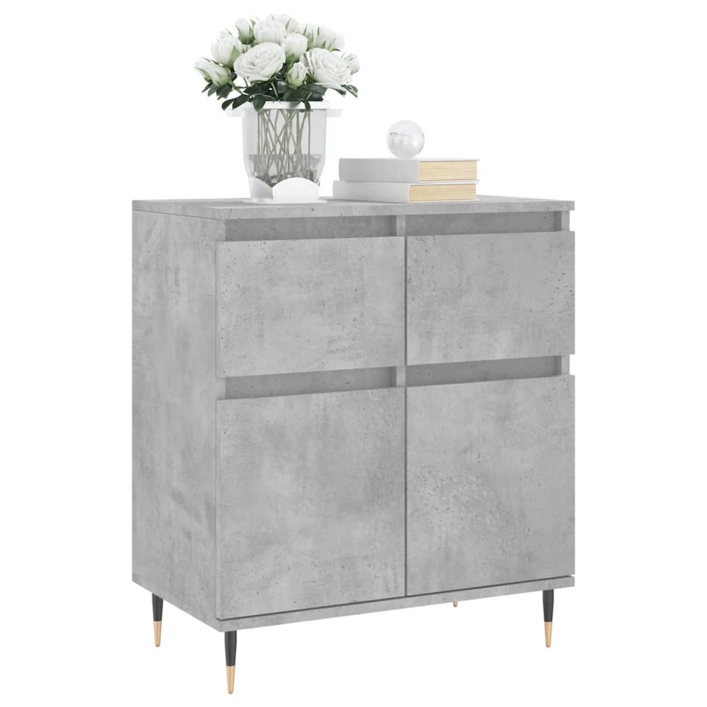 Credenza Grigio Cemento 60x35x70 cm in Legno Multistrato - homemem39
