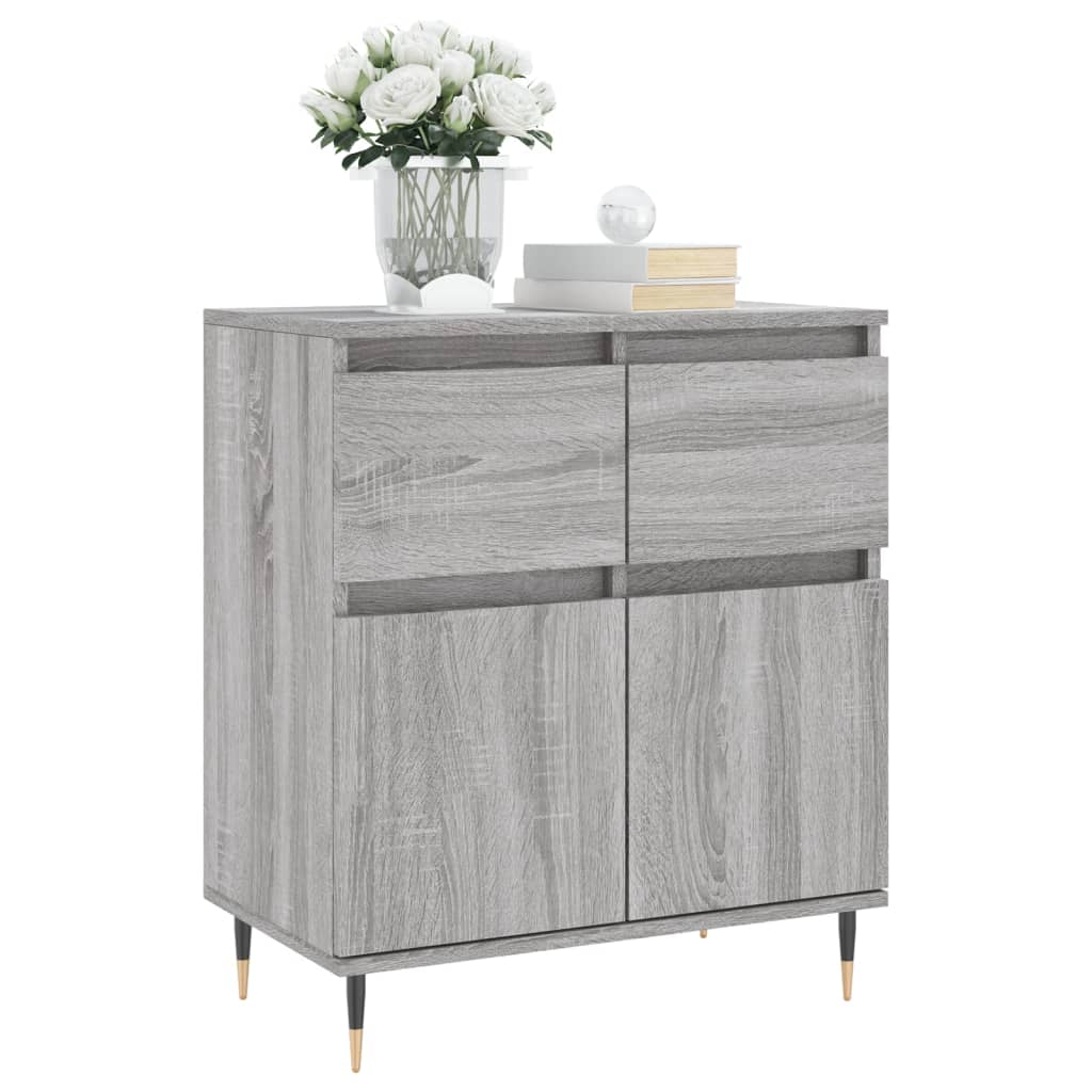 Credenza Grigio Sonoma 60x35x70 cm in Legno Multistrato - homemem39