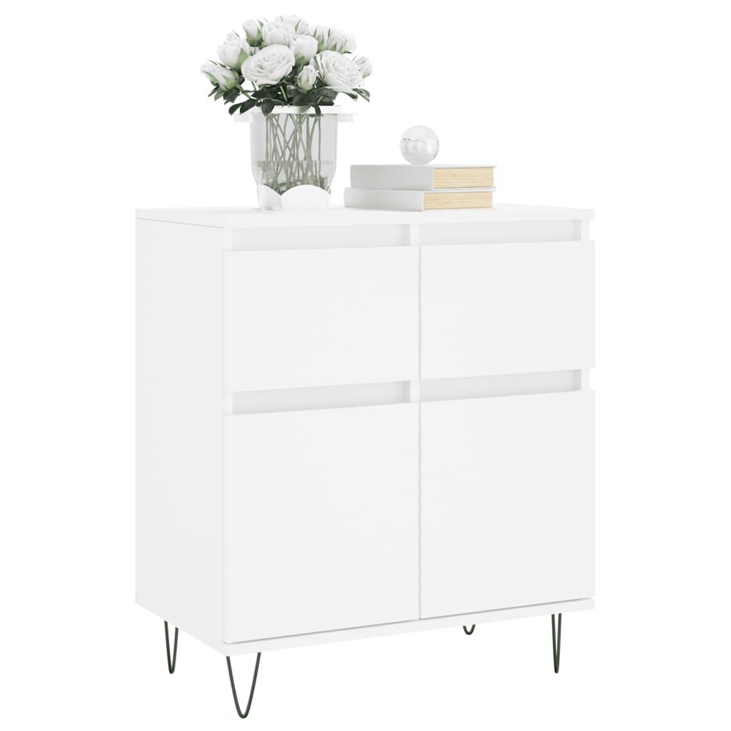 Credenza Bianca 60x35x70 cm in Legno Multistrato - homemem39