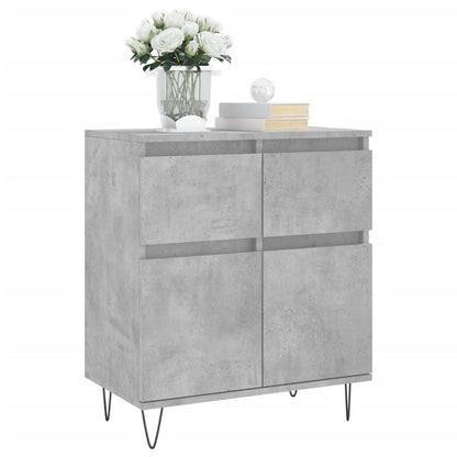 Credenza Grigio Cemento 60x35x70 cm in Legno Multistrato - homemem39