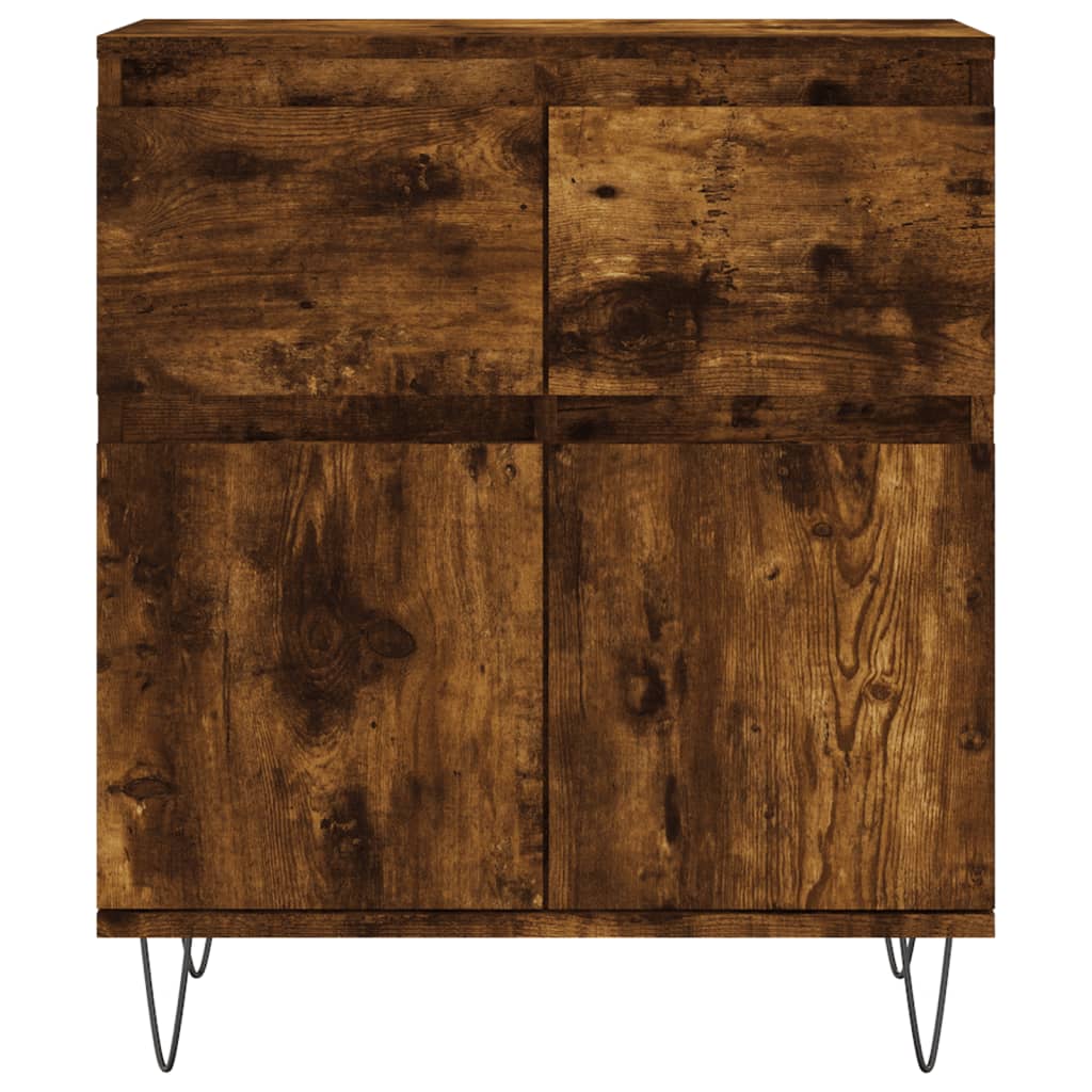 Credenza Rovere Fumo 60x35x70 cm in Legno Multistrato - homemem39