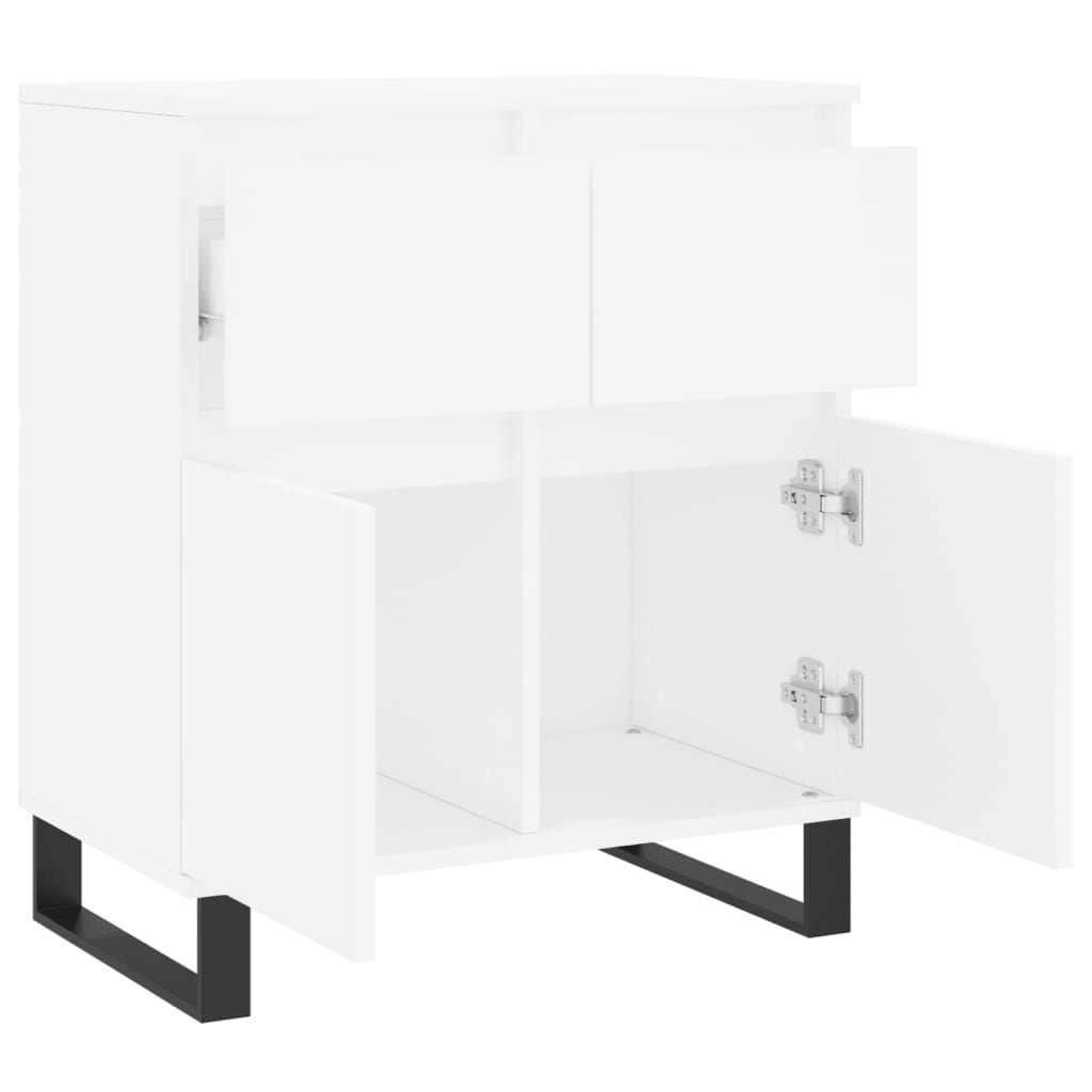 Credenza Bianca 60x35x70 cm in Legno Multistrato - homemem39