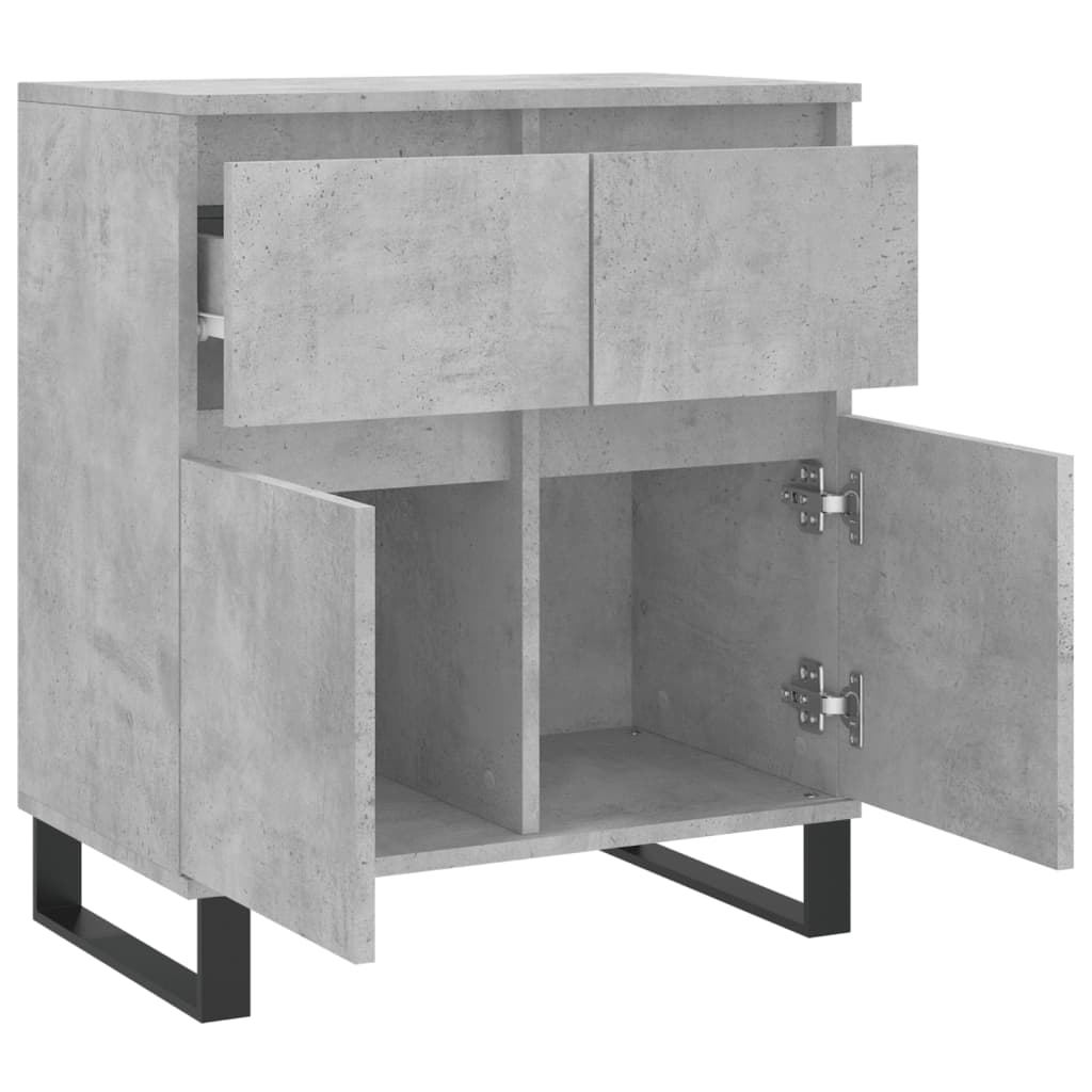 Credenza Grigio Cemento 60x35x70 cm in Legno Multistrato - homemem39