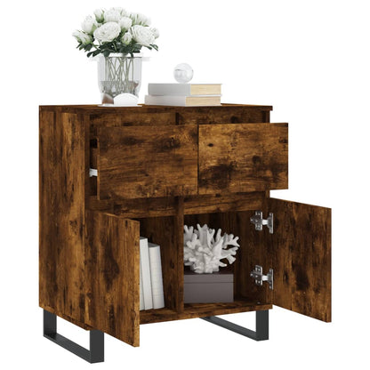 Credenza Rovere Fumo 60x35x70 cm in Legno Multistrato