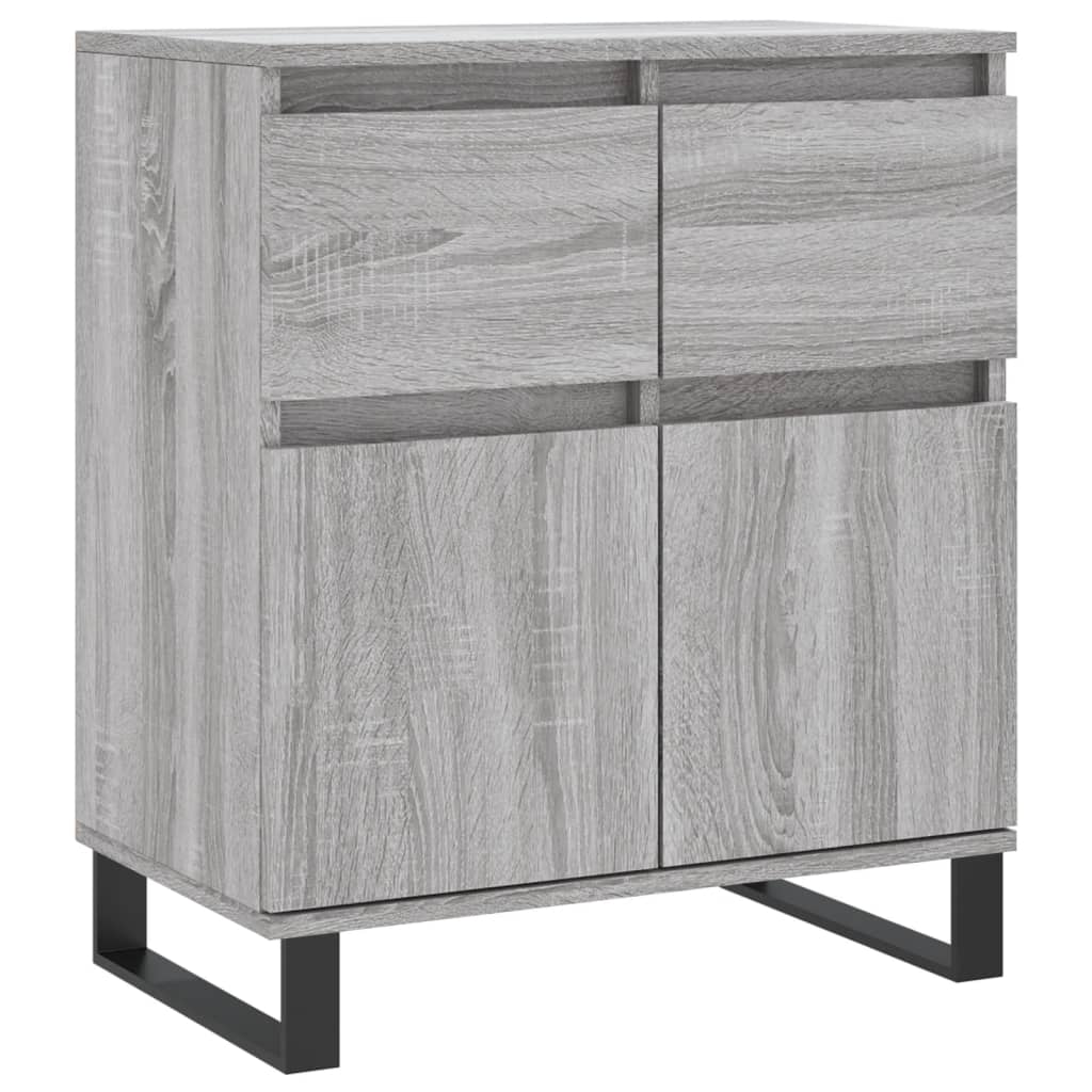 Credenza Grigio Sonoma 60x35x70 cm in Legno Multistrato - homemem39