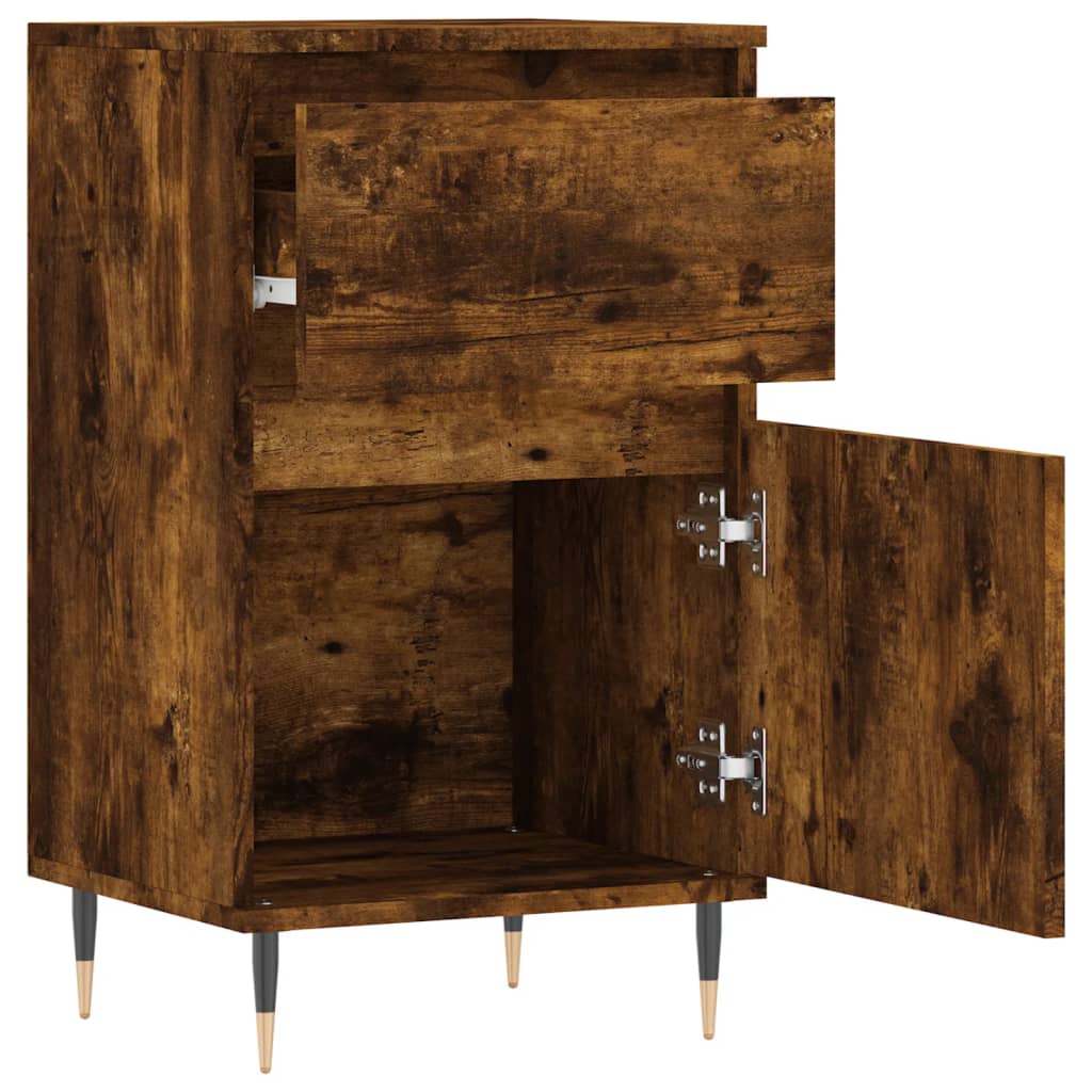 Credenza Rovere Fumo 40x35x70 cm in Legno Multistrato - homemem39