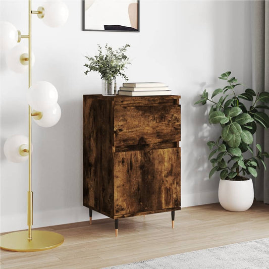 Credenza Rovere Fumo 40x35x70 cm in Legno Multistrato - homemem39
