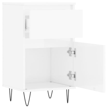 Credenze 2 pz Bianco Lucido 40x35x70 cm in Legno Multistrato - homemem39