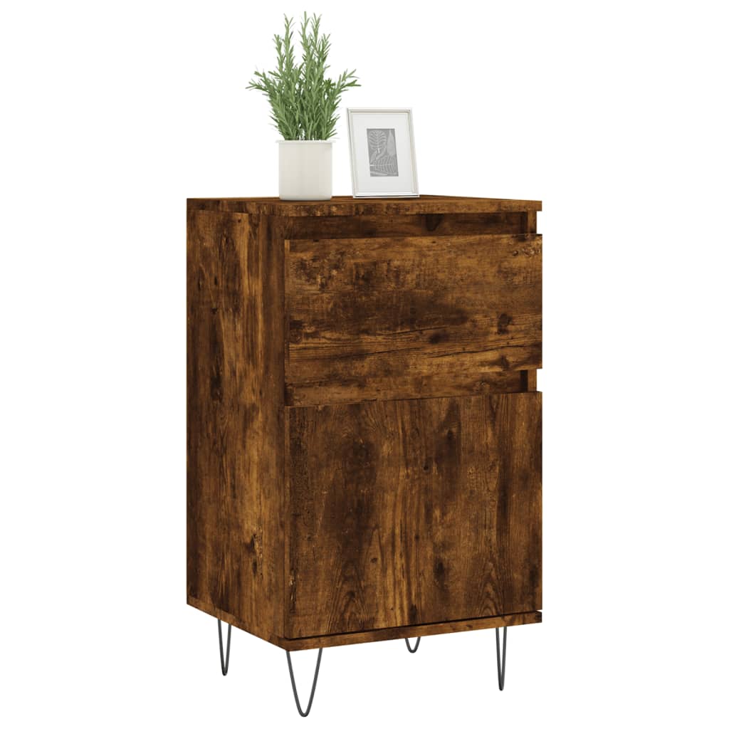 Credenza Rovere Fumo 40x35x70 cm in Legno Multistrato - homemem39