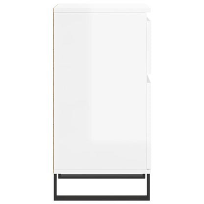 Credenze 2 pz Bianco Lucido 40x35x70 cm in Legno Multistrato - homemem39