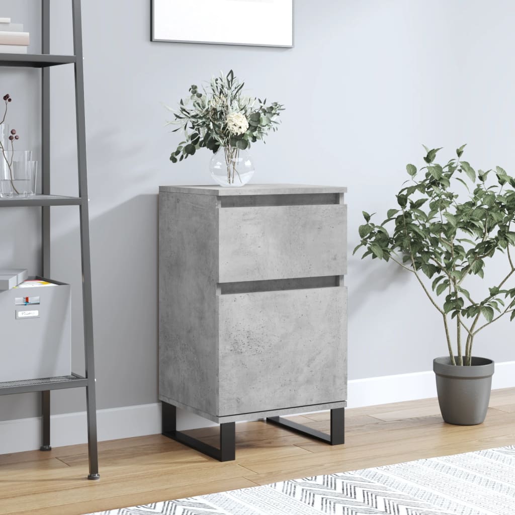 Credenza Grigio Cemento 40x35x70 cm in Legno Multistrato - homemem39