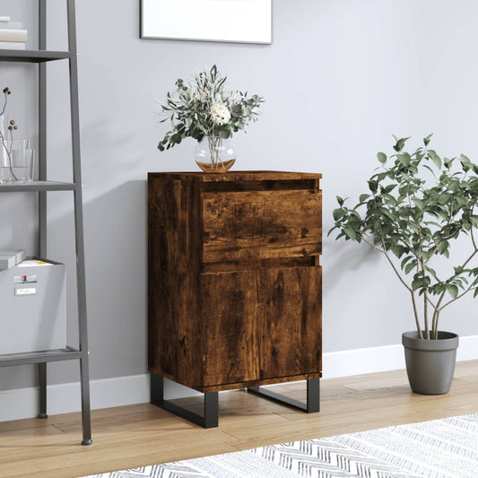 Credenza Rovere Fumo 40x35x70 cm in Legno Multistrato - homemem39