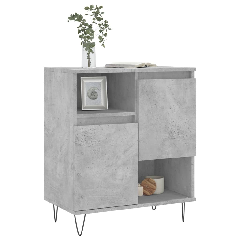 Credenza Grigio Cemento 60x35x70 cm in Legno Multistrato | homemem39