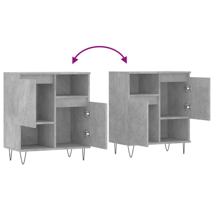 Credenza Grigio Cemento 60x35x70 cm in Legno Multistrato | homemem39