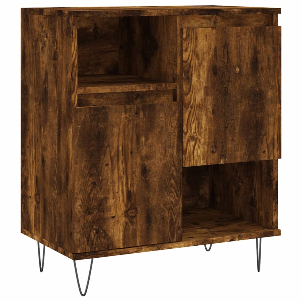 Credenza Rovere Fumo 60x35x70 cm in Legno Multistrato - homemem39