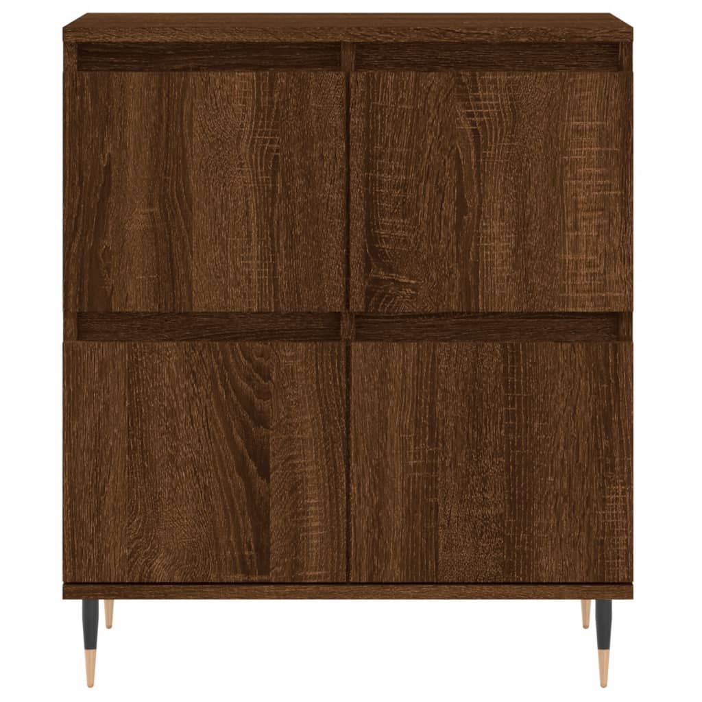 Credenza Rovere Marrone 60x35x70 cm in Legno Multistrato - homemem39