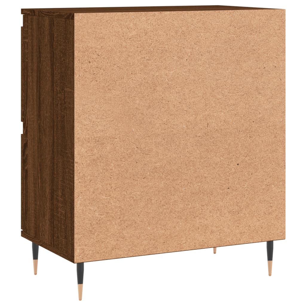 Credenza Rovere Marrone 60x35x70 cm in Legno Multistrato - homemem39