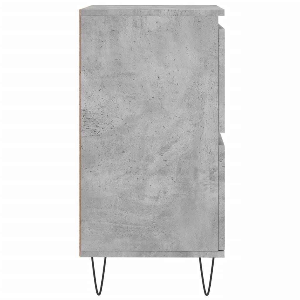 Credenza Grigio Cemento 60x35x70 cm in Legno Multistrato - homemem39