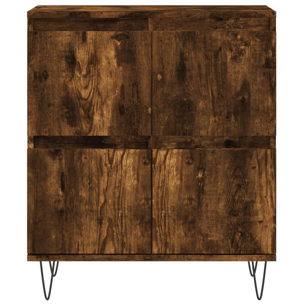 Credenza Rovere Fumo 60x35x70 cm in Legno Multistrato | homemem39