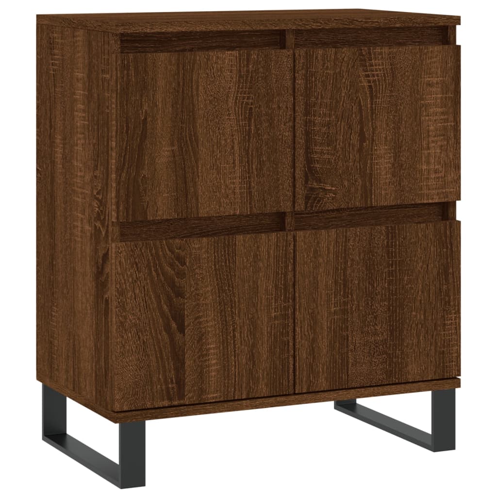 Credenza Rovere Marrone 60x35x70 cm in Legno Multistrato - homemem39