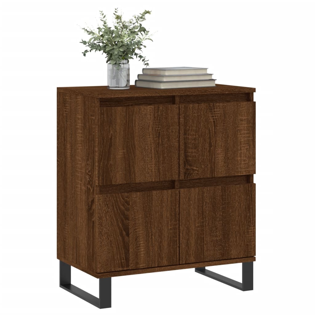 Credenza Rovere Marrone 60x35x70 cm in Legno Multistrato - homemem39