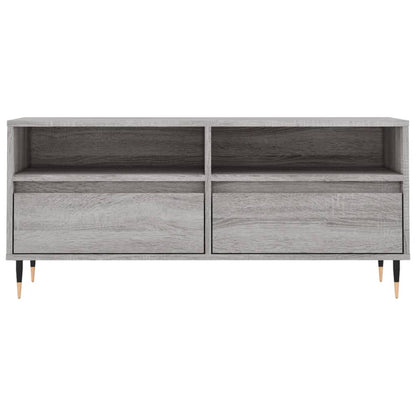 Mobile Porta TV Grigio Sonoma 100x34,5x44,5cm Legno Multistrato