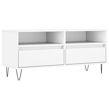 Mobile Porta TV Bianco 100x34,5x44,5 cm in Legno Multistrato - homemem39