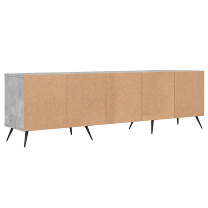 Mobile TV Grigio Cemento 150x30x44,5 cm Legno Multistrato - homemem39