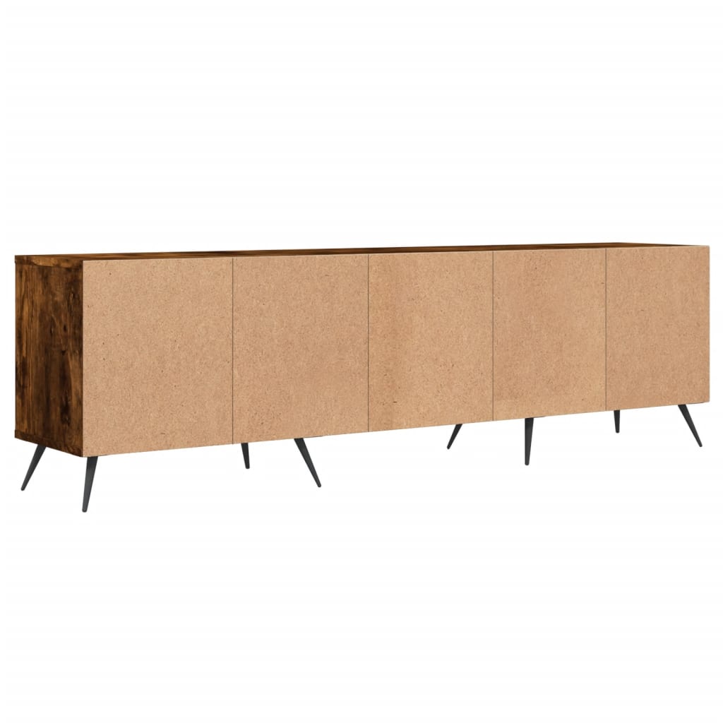 Mobile Porta TV Rovere Fumo 150x30x44,5 cm in Legno Multistrato - homemem39
