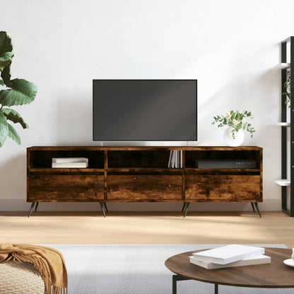 Mobile Porta TV Rovere Fumo 150x30x44,5 cm in Legno Multistrato - homemem39