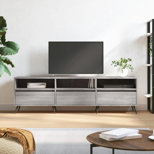Mobile Porta TV Grigio Sonoma 150x30x44,5 cm Legno Multistrato - homemem39