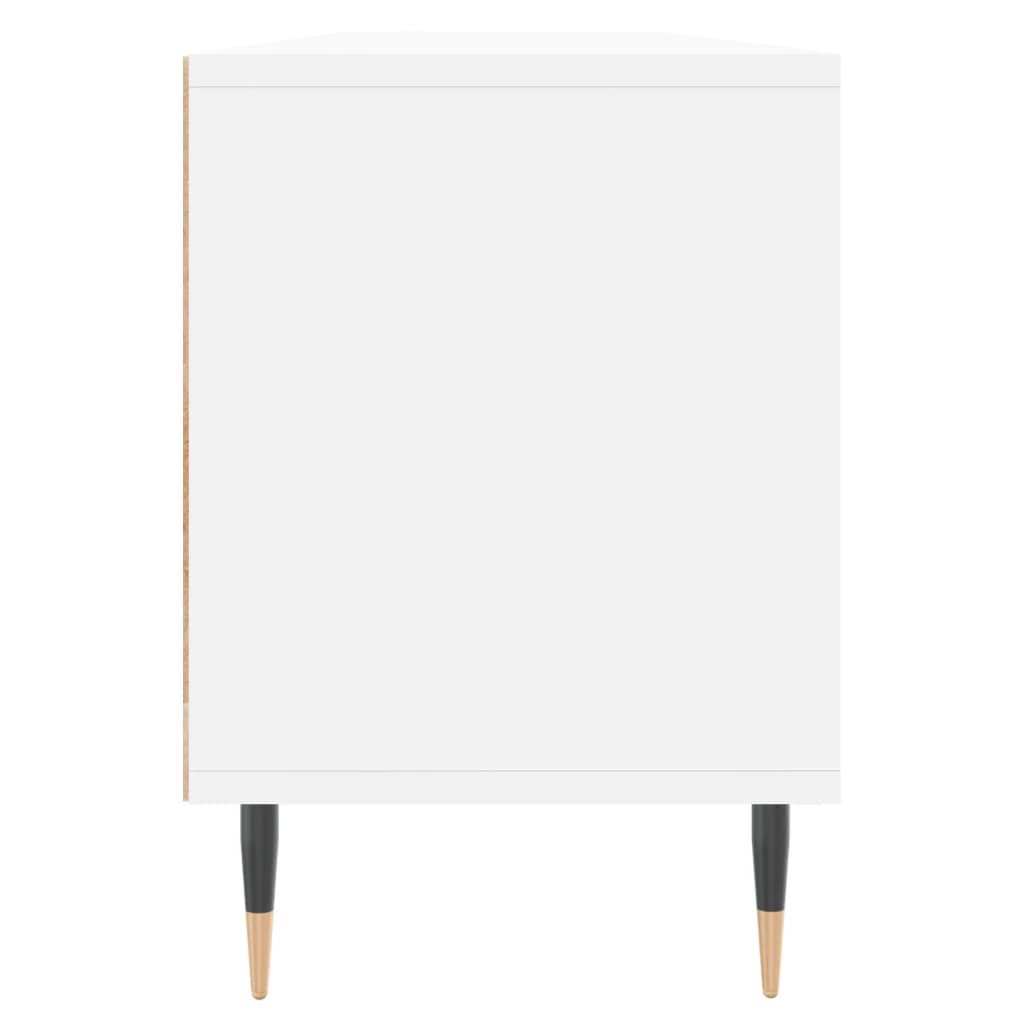 Mobile Porta TV Bianco 150x30x44,5 cm in Legno Multistrato