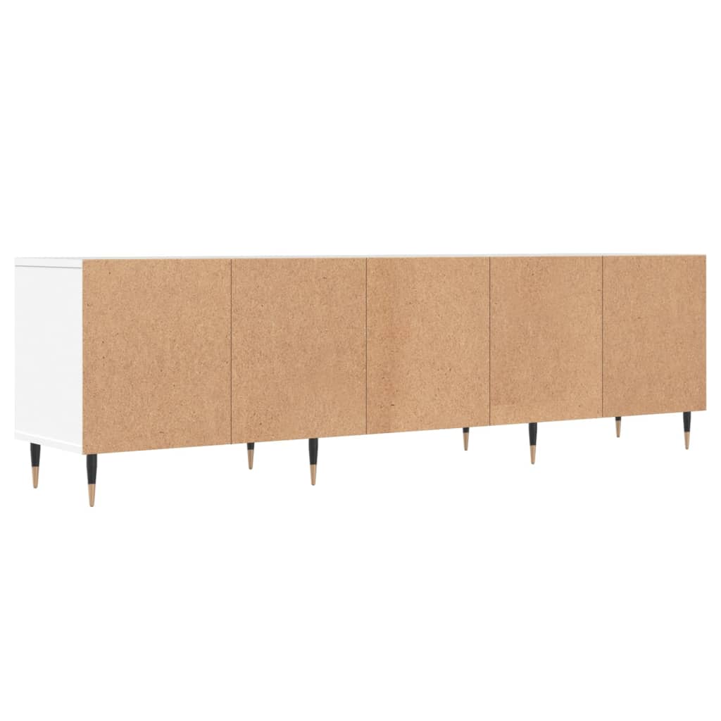 Mobile Porta TV Bianco 150x30x44,5 cm in Legno Multistrato