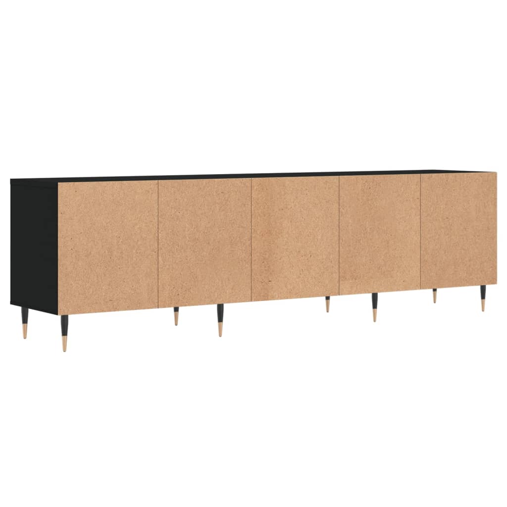 Mobile Porta TV Nero 150x30x44,5 cm in Legno Multistrato - homemem39