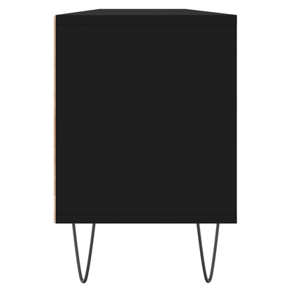 Mobile Porta TV Nero 150x30x44,5 cm in Legno Multistrato - homemem39