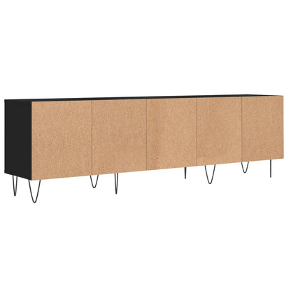 Mobile Porta TV Nero 150x30x44,5 cm in Legno Multistrato - homemem39