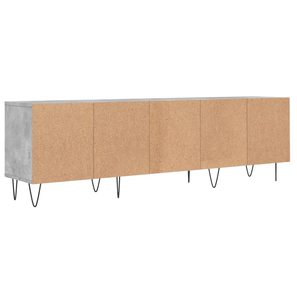 Mobile TV Grigio Cemento 150x30x44,5 cm Legno Multistrato - homemem39
