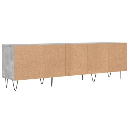 Mobile TV Grigio Cemento 150x30x44,5 cm Legno Multistrato - homemem39