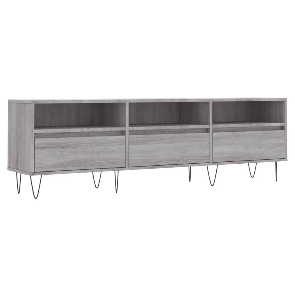 Mobile Porta TV Grigio Sonoma 150x30x44,5 cm Legno Multistrato - homemem39