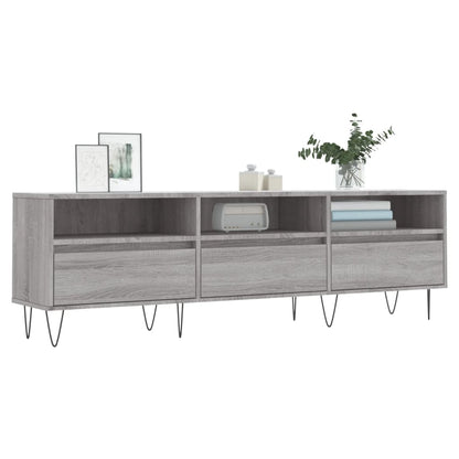Mobile Porta TV Grigio Sonoma 150x30x44,5 cm Legno Multistrato - homemem39