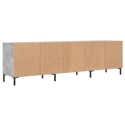 Mobile TV Grigio Cemento 150x30x44,5 cm Legno Multistrato - homemem39