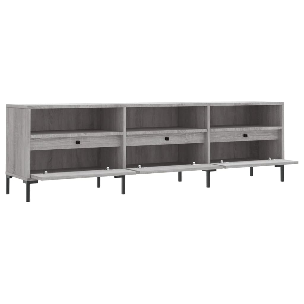 Mobile Porta TV Grigio Sonoma 150x30x44,5 cm Legno Multistrato - homemem39