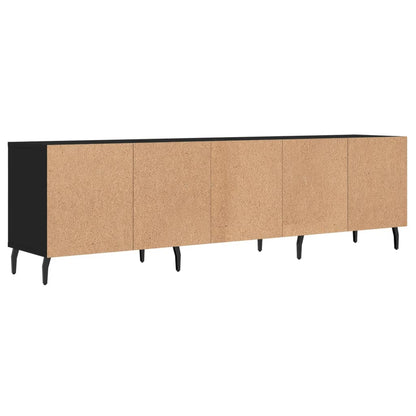 Mobile Porta TV Nero 150x30x44,5 cm in Legno Multistrato - homemem39
